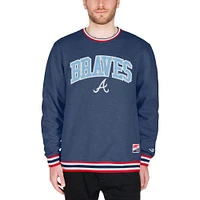 Sweat-shirt à capuche bleu marine Atlanta Braves pour homme New Era la fête des pères