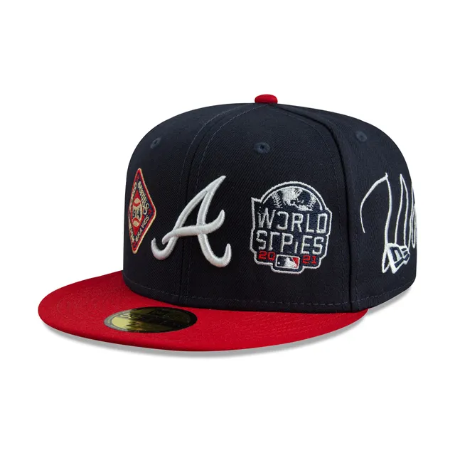 Atlanta Braves Historic Champs World Series Navy red New Era 59fifty fitted  hat