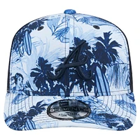 Casquette ajustable Hula Trucker 9SEVENTY bleu marine des Braves d'Atlanta pour homme de New Era