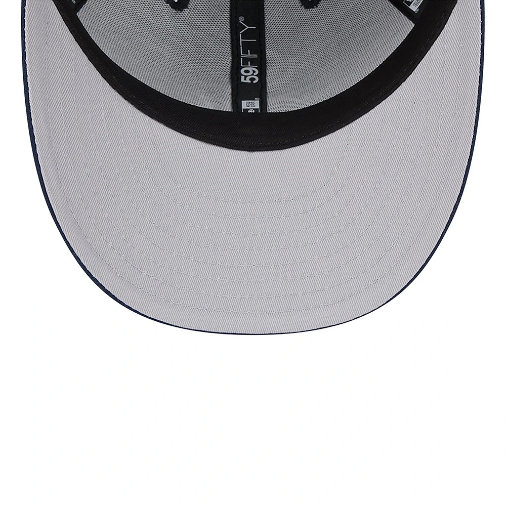 Men's New Era Navy Atlanta Braves Oceanside Low Profile 59FIFTY Fitted Hat