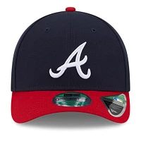Men's New Era  Navy Atlanta Braves Player Replica 9FORTY Adjustable Hat