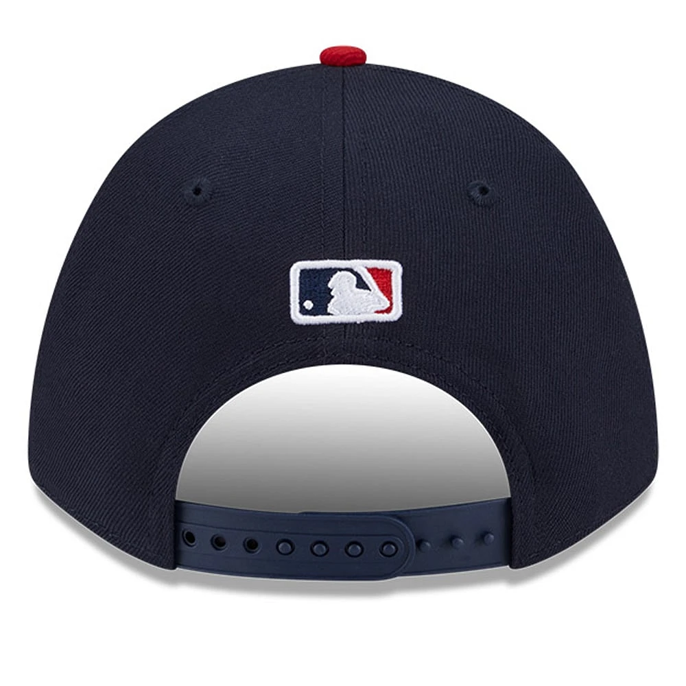 Men's New Era  Navy Atlanta Braves Player Replica 9FORTY Adjustable Hat