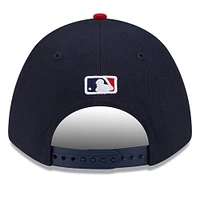 Men's New Era  Navy Atlanta Braves Player Replica 9FORTY Adjustable Hat