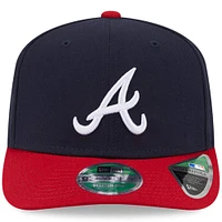 Men's New Era  Navy Atlanta Braves Player Replica 9SEVENTY Adjustable Hat