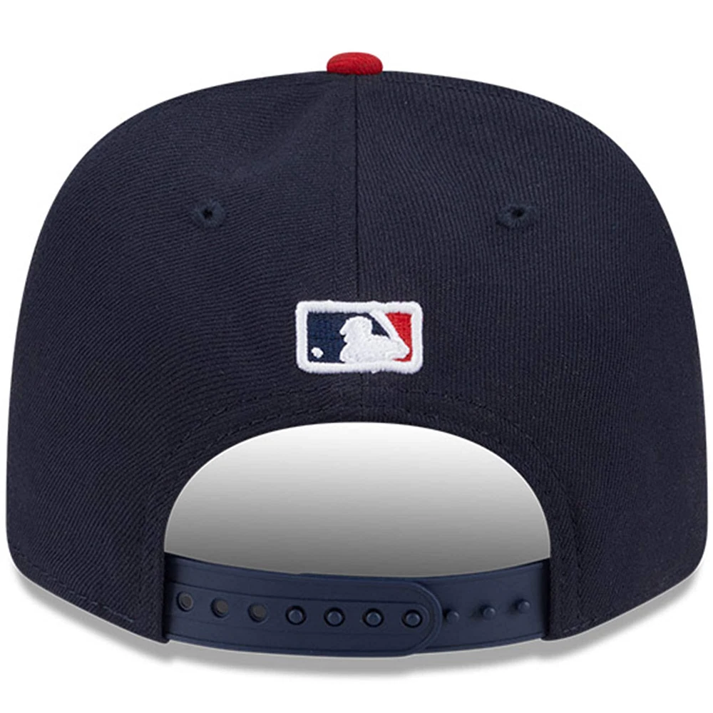 Men's New Era  Navy Atlanta Braves Player Replica 9SEVENTY Adjustable Hat
