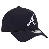 Casquette ajustable 9FORTY couleur équipe des Atlanta Braves New Era pour hommes, bleu marine