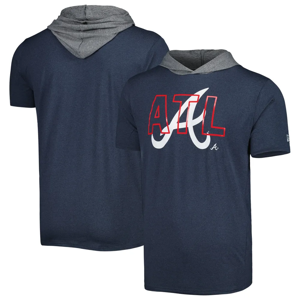 Lids Atlanta Braves New Era Team Hoodie T-Shirt - Navy