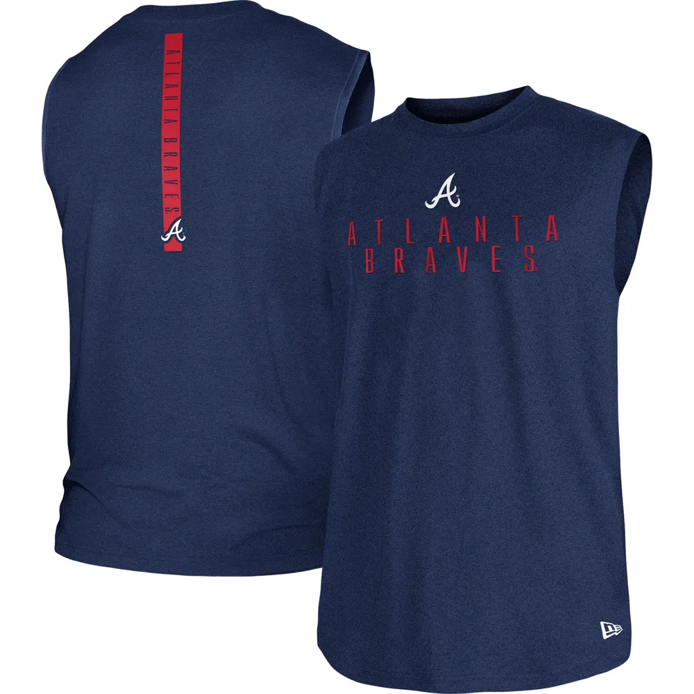 Atlanta Braves New Era Navy Muscle Jersey T-Shirt