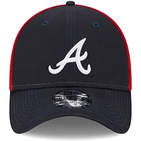 Men's New Era Navy Atlanta Braves Team Neo 39THIRTY Flex Hat