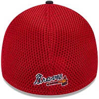 Casquette Flex New Era Atlanta Braves Team Neo 39THIRTY pour homme bleu marine