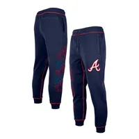 Pantalon de jogging pour homme Atlanta Braves bleu marine New Era