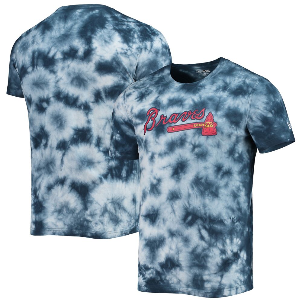 Youth Navy Atlanta Braves Tie-Dye T-Shirt Size: Extra Large