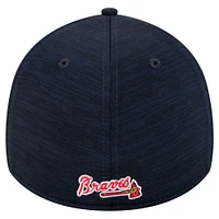 Men's New Era Navy Atlanta Braves Tech 39THIRTY Flex Hat