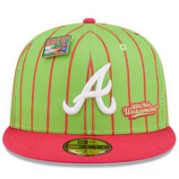 Men's Atlanta Braves New Era Blue/Pink MLB x Big League Chew Curveball  Cotton Candy Flavor Pack 59FIFTY Fitted Hat