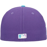 Men's New Era Purple Atlanta Braves Vice 59FIFTY Fitted Hat