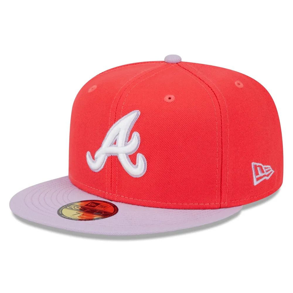 Men's Atlanta Braves New Era Red Fashion Color Basic 59FIFTY Fitted Hat