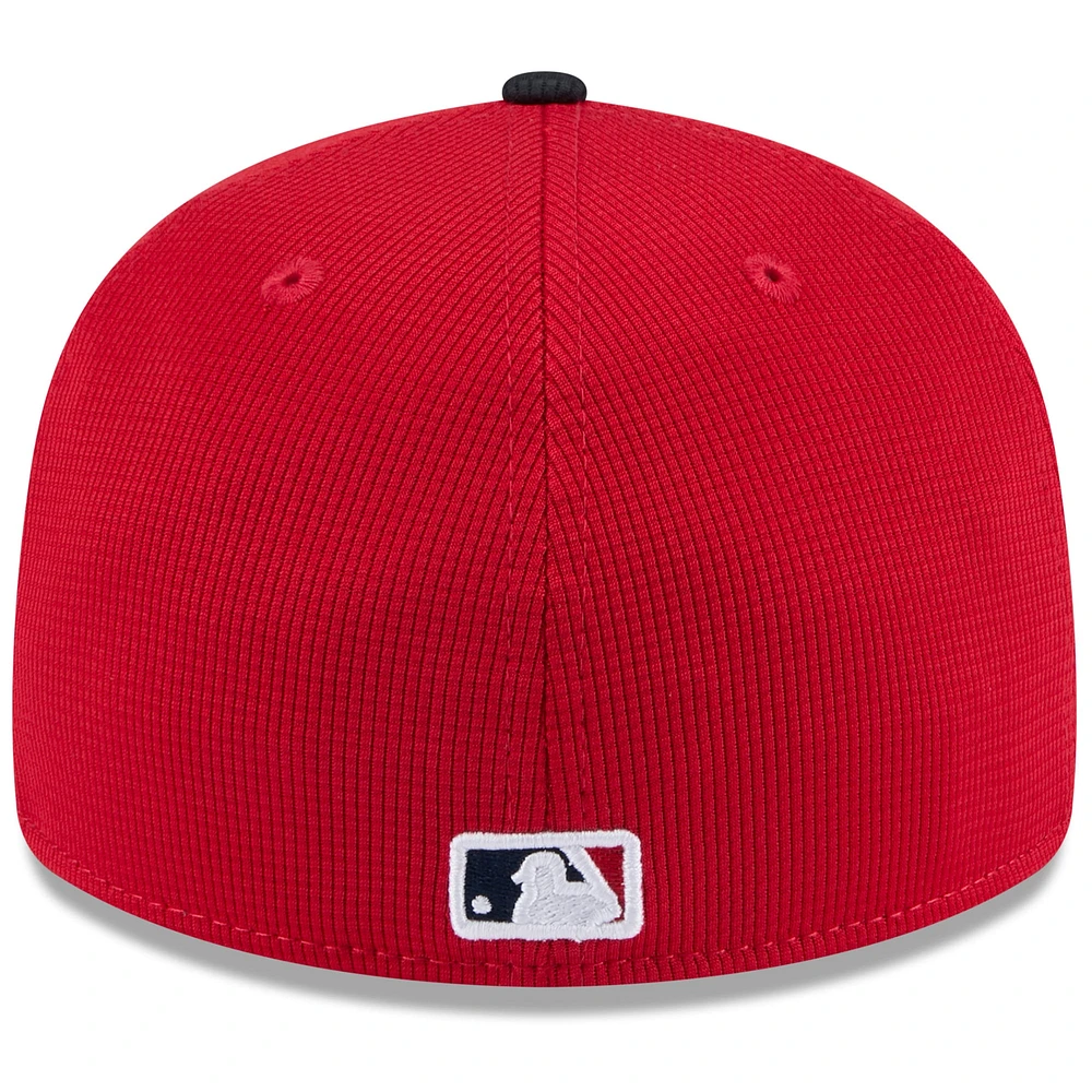 Men's New Era  Red/Navy Atlanta Braves 2025 Spring Training Low Profile 59FIFTY Fitted Hat