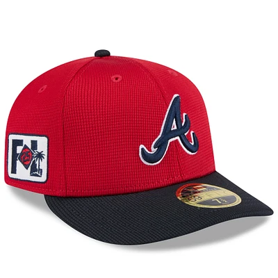 Men's New Era  Red/Navy Atlanta Braves 2025 Spring Training Low Profile 59FIFTY Fitted Hat