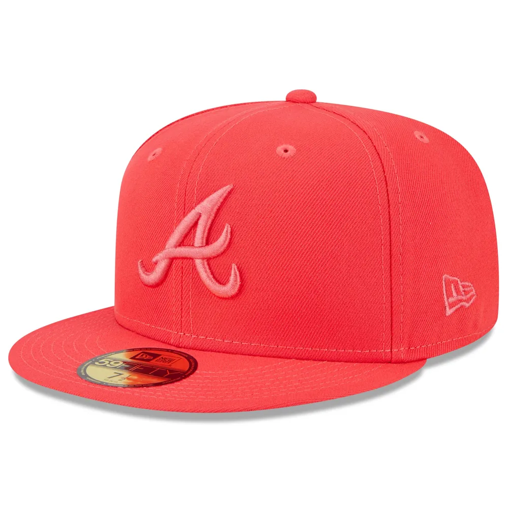 Atlanta Braves New Era Fashion Color Basic 59FIFTY Fitted Hat - Red 7 5/8