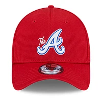 Casquette d'entraînement au bâton 39THIRTY Flex City Connect rouge New Era pour homme