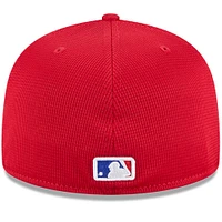 Men's New Era Red Atlanta Braves City Connect Batting Practice 59FIFTY Fitted Hat