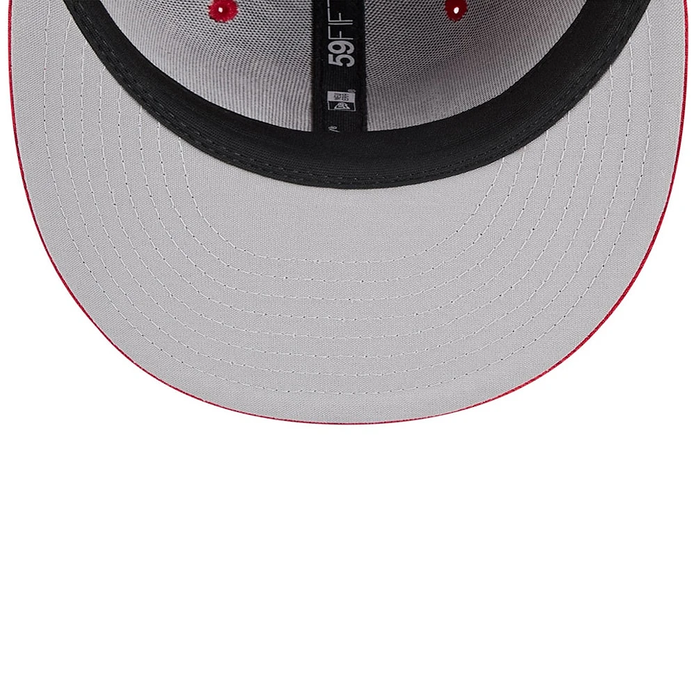 Men's New Era Red Atlanta Braves City Connect Batting Practice 59FIFTY Fitted Hat