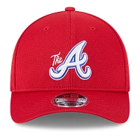 Men's New Era Red Atlanta Braves City Connect Batting Practice 9FORTY M-Crown Adjustable Hat