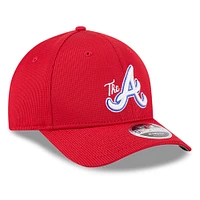 Men's New Era Red Atlanta Braves City Connect Batting Practice 9FORTY M-Crown Adjustable Hat