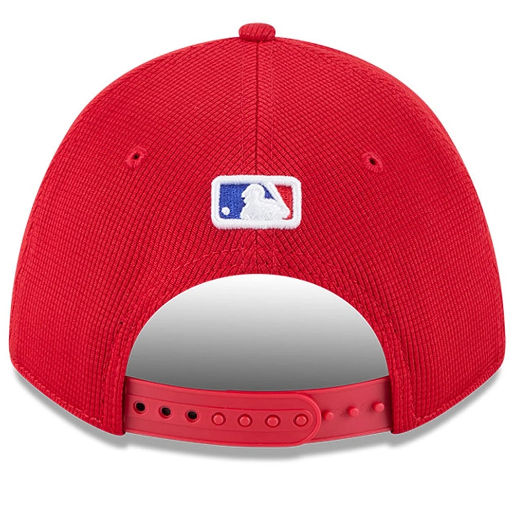 Men's New Era Red Atlanta Braves City Connect Batting Practice 9FORTY M-Crown Adjustable Hat