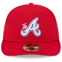 Men's New Era Red Atlanta Braves City Connect Batting Practice Low Profile 59FIFTY Fitted Hat