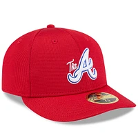 Men's New Era Red Atlanta Braves City Connect Batting Practice Low Profile 59FIFTY Fitted Hat