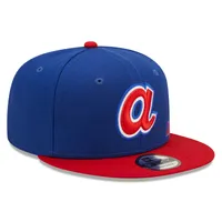 New Era Royal/Rouge Atlanta Braves Flawless - Casquette 9FIFTY Snapback pour homme