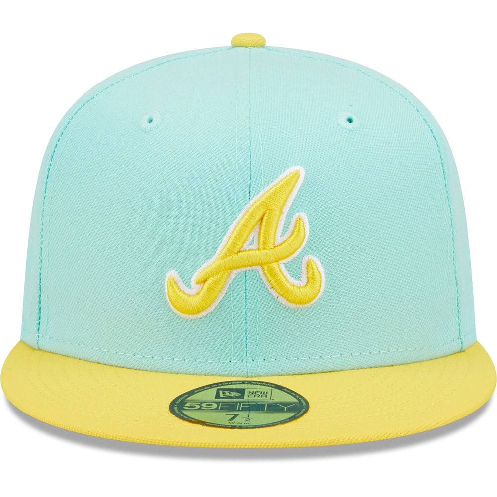 Men's New Era Turquoise Atlanta Braves 59FIFTY Fitted Hat