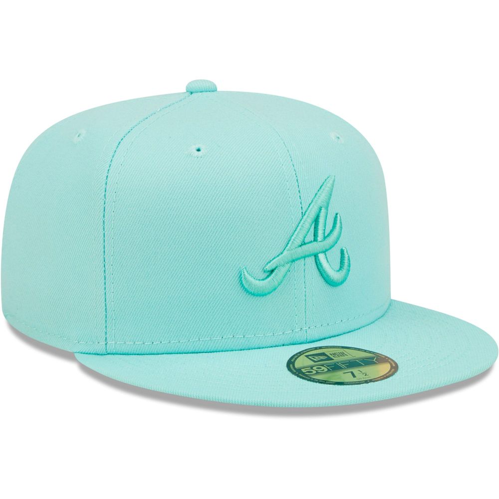 Men's New Era Light Blue Atlanta Braves Color Pack 59FIFTY Fitted Hat