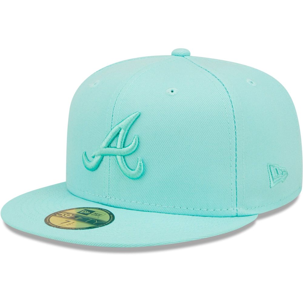 Men's New Era Turquoise Atlanta Braves Color Pack 59FIFTY Fitted - Hat