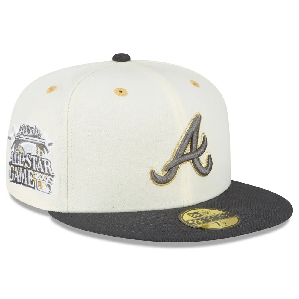 Lids Atlanta Braves New Era 59FIFTY Fitted Hat - Black/Gold