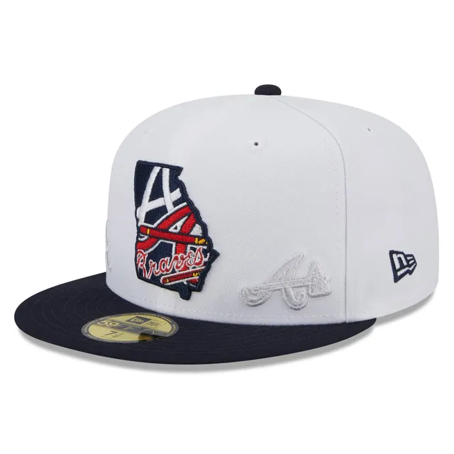 Men's Fanatics Branded Navy Atlanta Braves Foam Front Patch Trucker  Snapback Hat