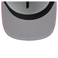 Men's New Era White/Red Atlanta Braves Retro Script Trucker 9FIFTY Snapback Hat