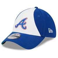 Men's New Era White/Royal Atlanta Braves 2023 City Connect 39THIRTY Flex Fit Hat