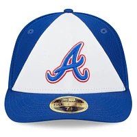 Casquette ajustée 59FIFTY à profil bas 2023 City Connect pour homme New Era, blanc/royal Atlanta Braves
