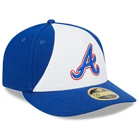 Casquette ajustée 59FIFTY à profil bas 2023 City Connect pour homme New Era, blanc/royal Atlanta Braves