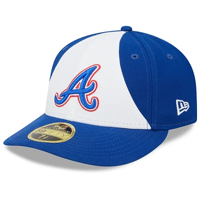 Casquette ajustée 59FIFTY à profil bas 2023 City Connect pour homme New Era, blanc/royal Atlanta Braves