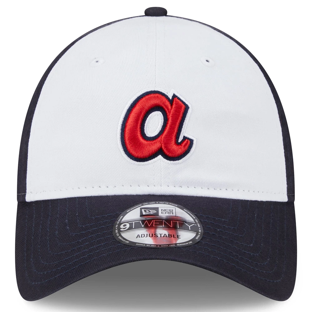 Men's New Era White Atlanta Braves 2025 Batting Practice 9TWENTY Adjustable Hat