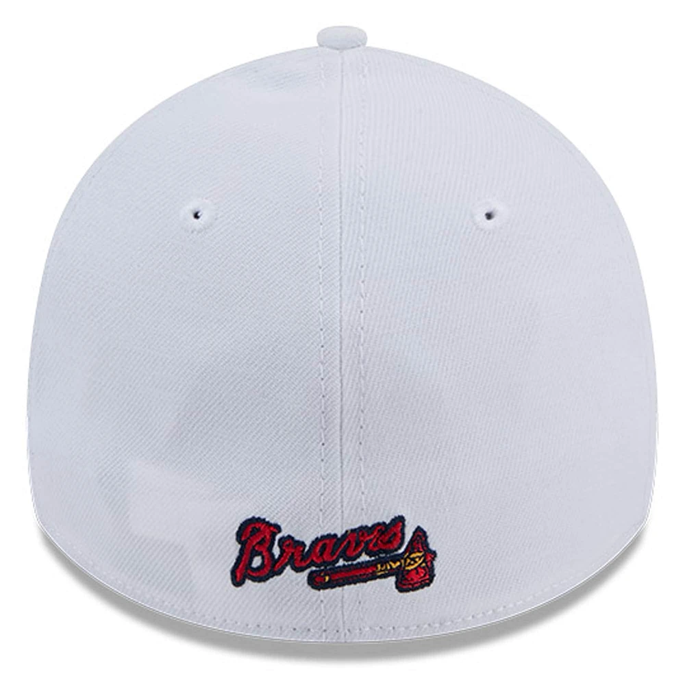 Men's New Era White Atlanta Braves 39THIRTY Flex Hat