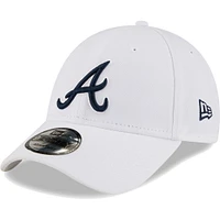 Casquette réglable New Era Atlanta Braves League II 9FORTY pour homme, blanc