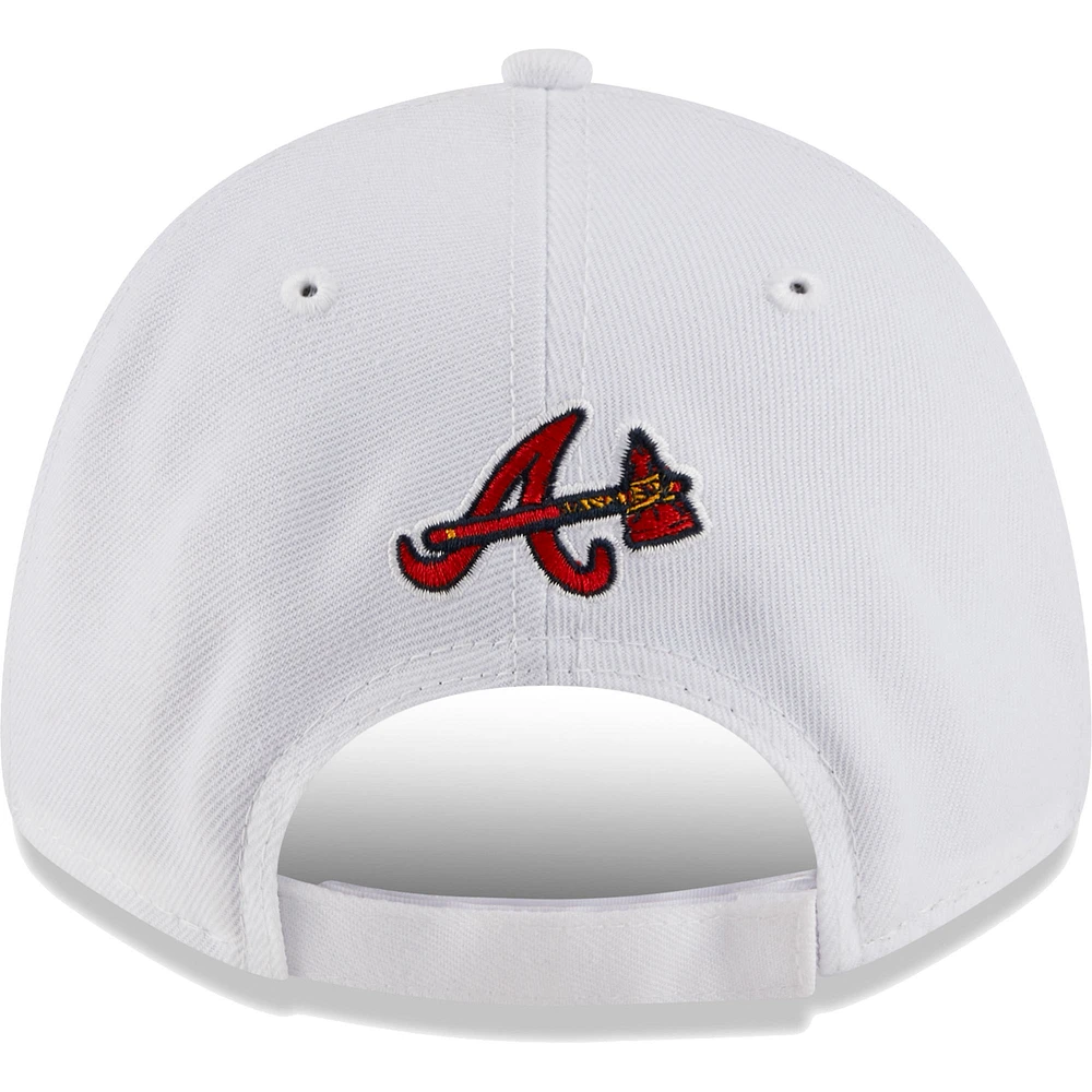 Casquette réglable New Era Atlanta Braves League II 9FORTY pour homme, blanc