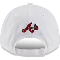 Casquette réglable New Era Atlanta Braves League II 9FORTY pour homme, blanc