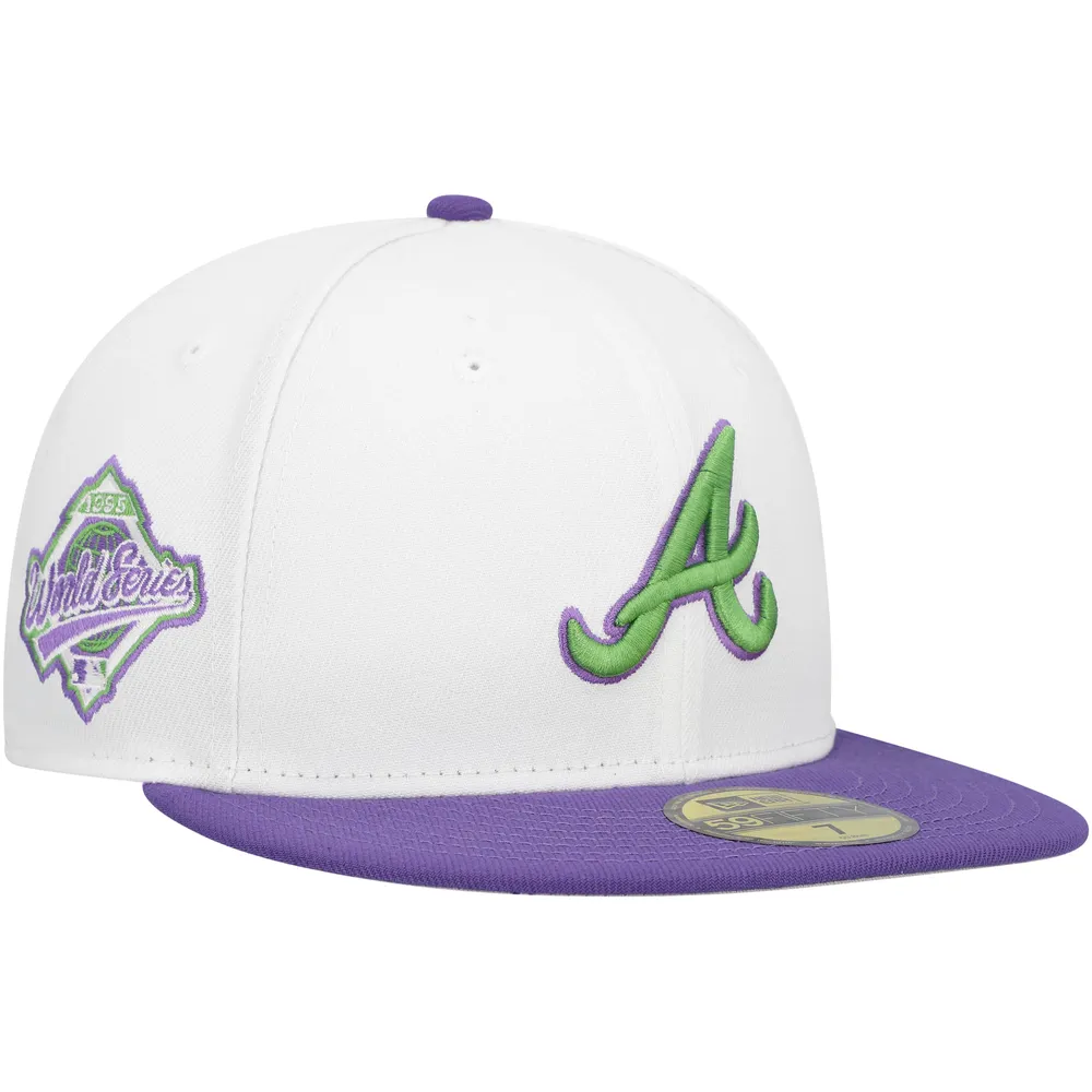 Lids Atlanta Braves New Era Side Patch 59FIFTY Fitted Hat - White