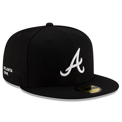 Men's New Era x j-FROST Black Atlanta Braves 59FIFTY Fitted Hat