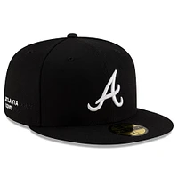 Men's New Era x j-FROST Black Atlanta Braves 59FIFTY Fitted Hat